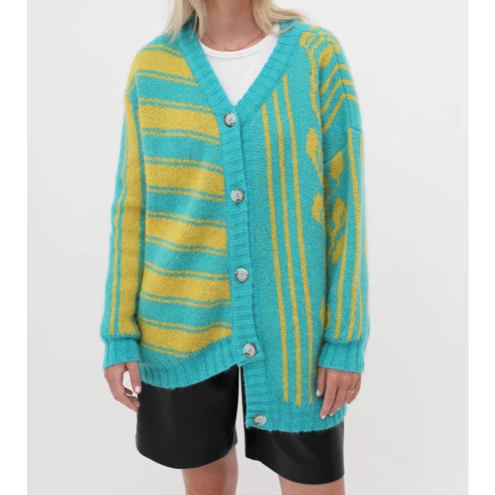 Assymetric Knit Cardigan